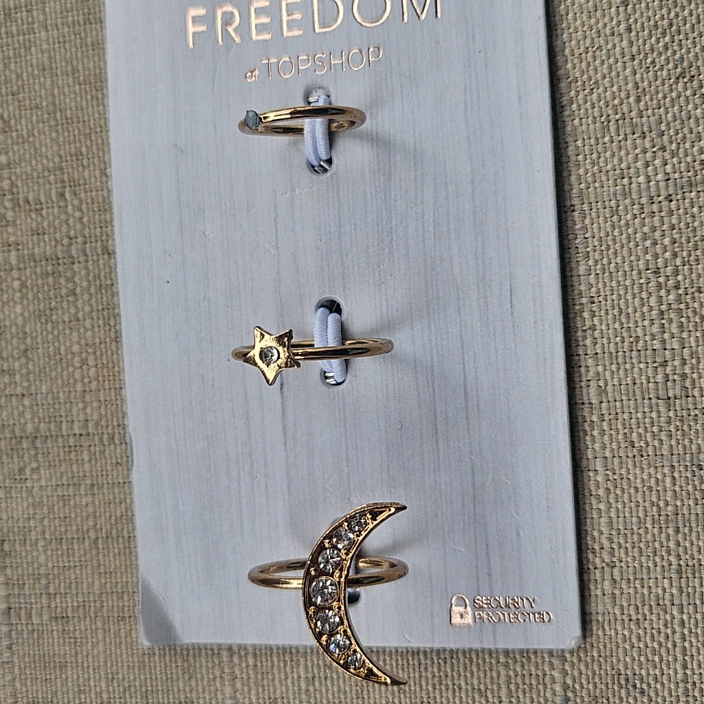Freedom By Topshop Women Rings Finger And Midi Rings Featuring A Star And Moon
